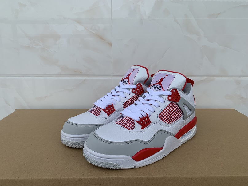 2022 Air Jordan 4 SB White Red Grey Shoes